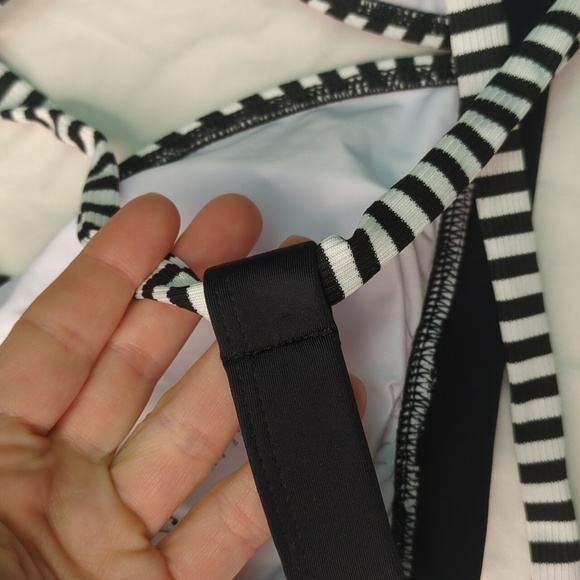 2/$25-Quintsoul Striped "Lean on Me" Highrise Tie Back Bikini Set NWOT - Picture 11 of 13
